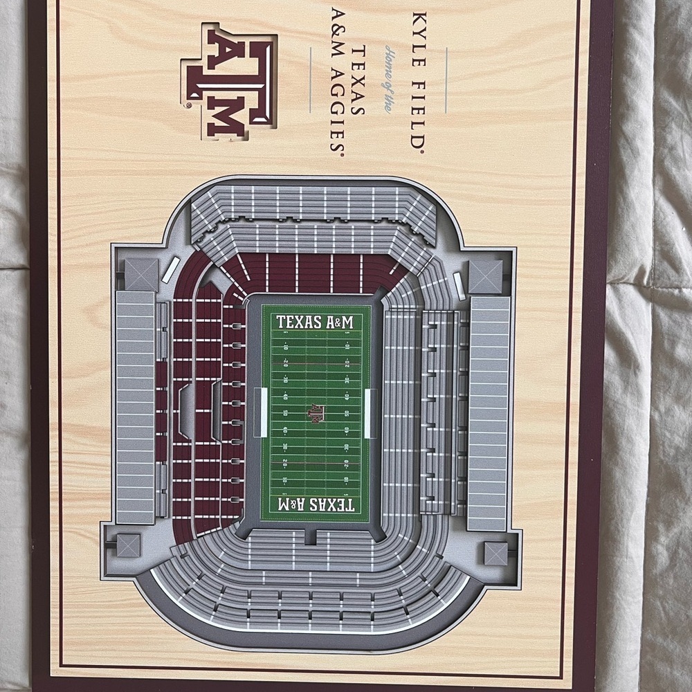 Texas A&M Aggies 17'' x 13'' 5-Layer StadiumViews 3D Wall Art
